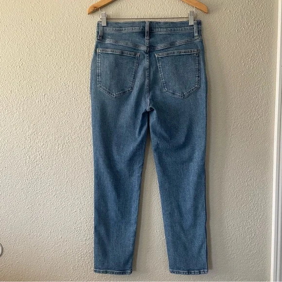 Madewell Stovepipe Jeans Women’s Size 29 Blue Medium Wash Cotton Stretch Pockets - Picture 8 of 16